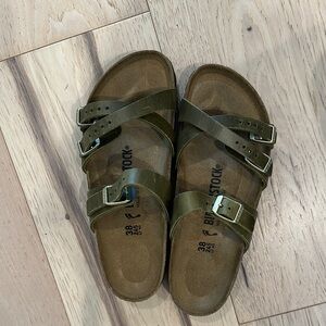 Birkenstock Khaki Double-Strap Sandals